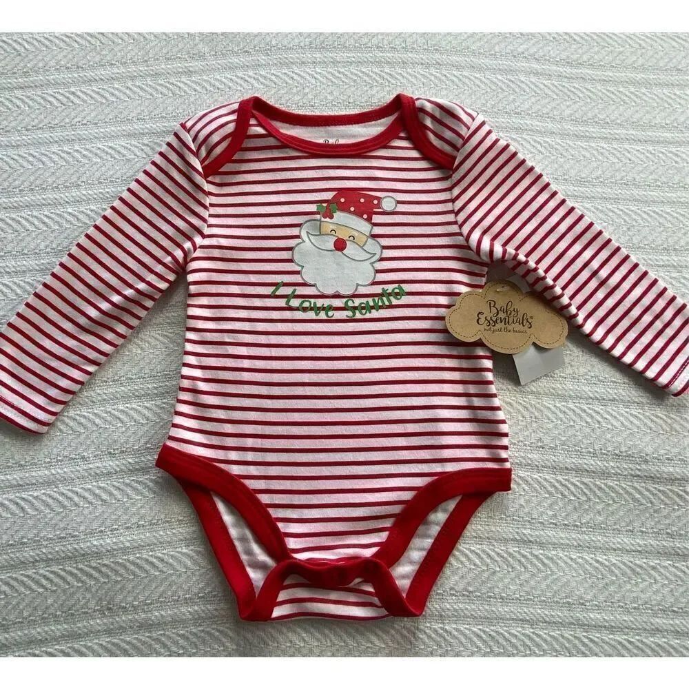 BABY ESSENTIAL 9 Month Boys I LOVE SANTA Onsie